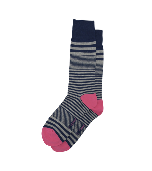 Men's Classic Dress Skater Stripe Crew Socks